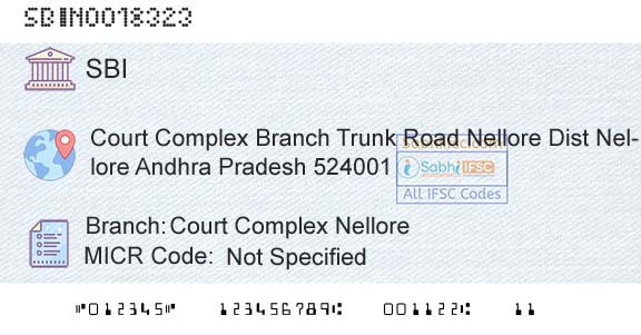 State Bank Of India Court Complex NelloreBranch 