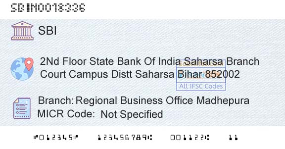 State Bank Of India Regional Business Office MadhepuraBranch 