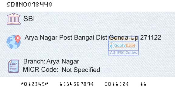 State Bank Of India Arya NagarBranch 