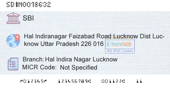 State Bank Of India Hal Indira Nagar LucknowBranch 
