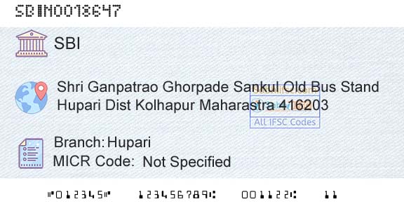 State Bank Of India HupariBranch 
