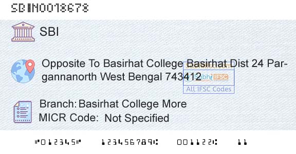 State Bank Of India Basirhat College MoreBranch 