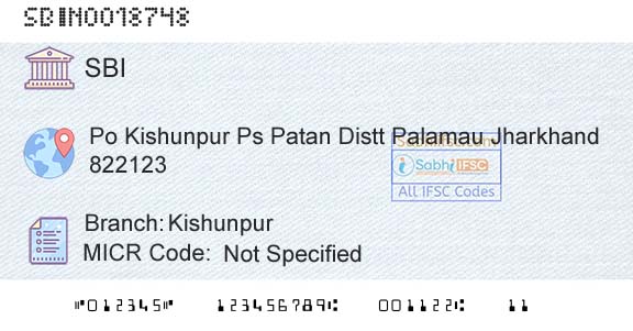 State Bank Of India KishunpurBranch 