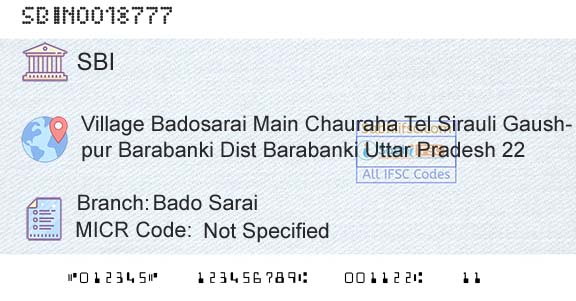 State Bank Of India Bado SaraiBranch 