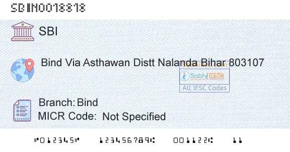 State Bank Of India BindBranch 