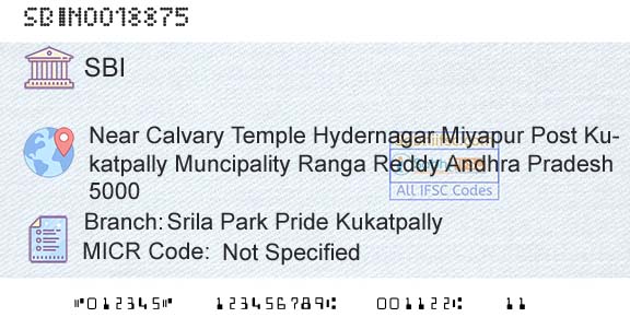 State Bank Of India Srila Park Pride KukatpallyBranch 