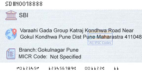State Bank Of India Gokulnagar PuneBranch