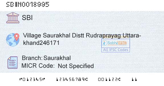 State Bank Of India SaurakhalBranch 