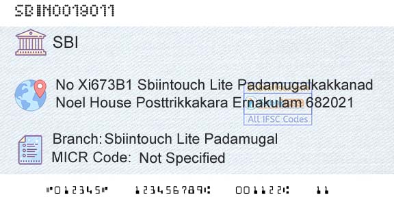 State Bank Of India Sbiintouch Lite PadamugalBranch 