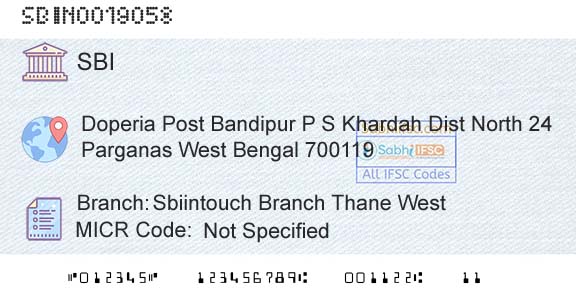 State Bank Of India Sbiintouch Branch Thane WestBranch 