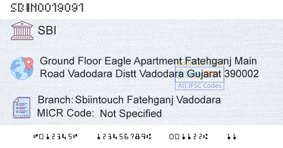 State Bank Of India Sbiintouch Fatehganj VadodaraBranch 