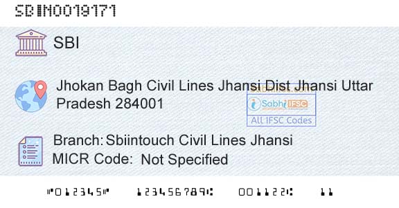State Bank Of India Sbiintouch Civil Lines JhansiBranch 
