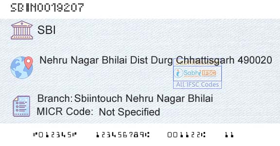 State Bank Of India Sbiintouch Nehru Nagar BhilaiBranch 