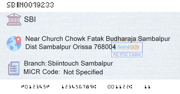State Bank Of India Sbiintouch SambalpurBranch 
