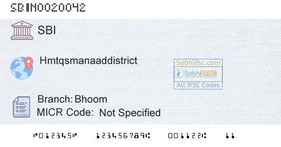 State Bank Of India BhoomBranch 