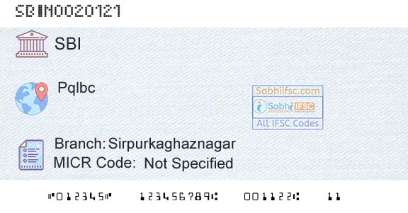 State Bank Of India SirpurkaghaznagarBranch 