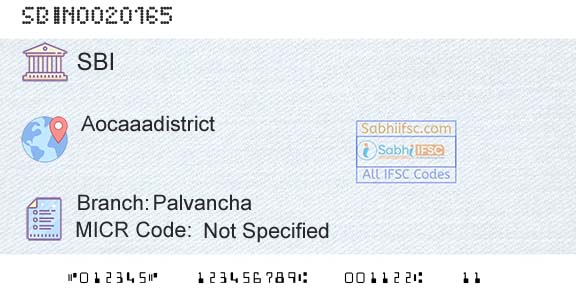 State Bank Of India PalvanchaBranch 