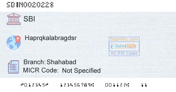 State Bank Of India ShahabadBranch 
