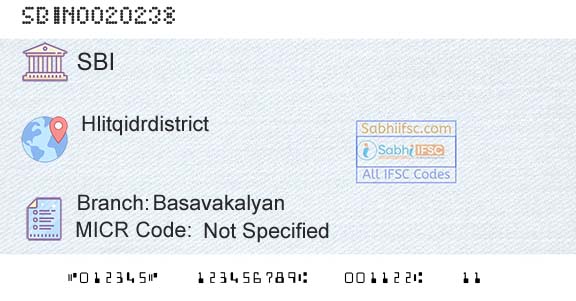 State Bank Of India BasavakalyanBranch 