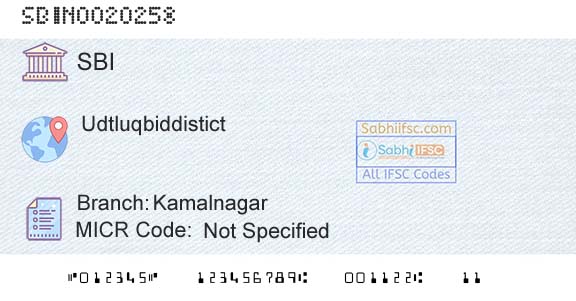 State Bank Of India KamalnagarBranch 