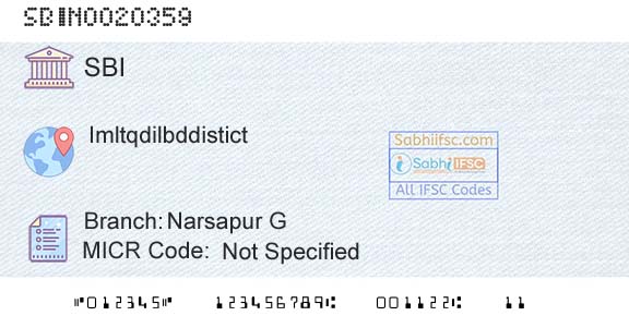 State Bank Of India Narsapur GBranch 