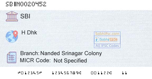 State Bank Of India Nanded Srinagar ColonyBranch 