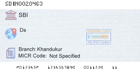 State Bank Of India KhandukurBranch 