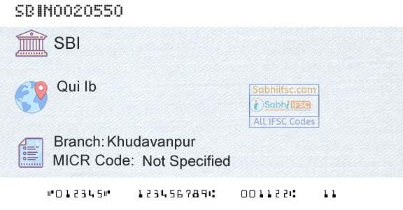 State Bank Of India KhudavanpurBranch 