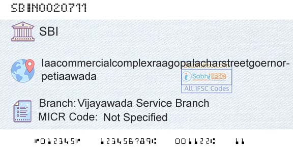 State Bank Of India Vijayawada Service BranchBranch 