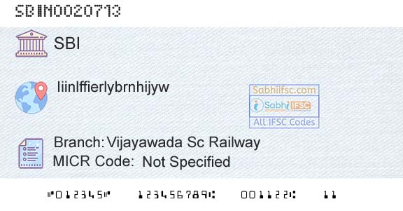 State Bank Of India Vijayawada Sc RailwayBranch 