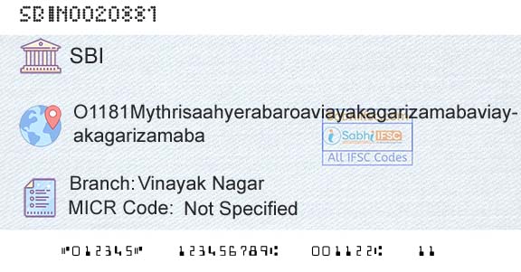 State Bank Of India Vinayak NagarBranch 