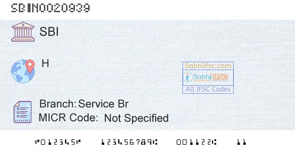 State Bank Of India Service BrBranch 
