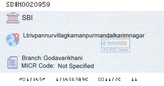 State Bank Of India GodavarikhaniBranch 