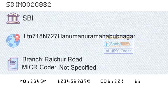 State Bank Of India Raichur RoadBranch 