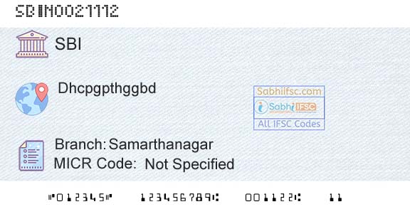 State Bank Of India SamarthanagarBranch 