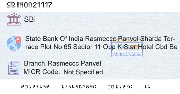 State Bank Of India Rasmeccc PanvelBranch 