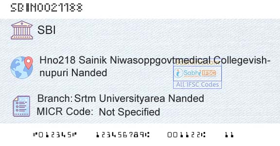 State Bank Of India Srtm Universityarea NandedBranch 