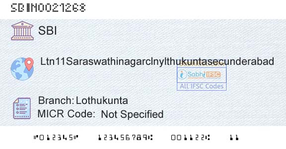 State Bank Of India LothukuntaBranch 