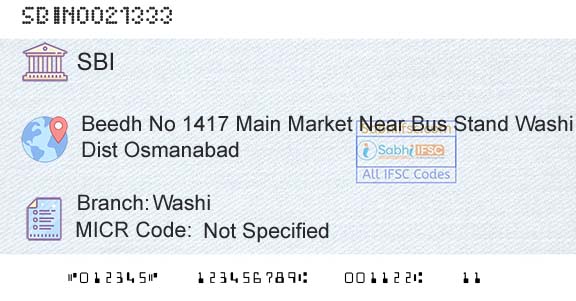 State Bank Of India WashiBranch 
