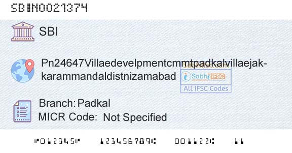 State Bank Of India PadkalBranch 