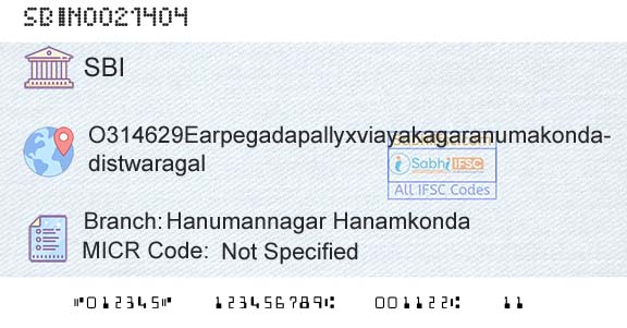 State Bank Of India Hanumannagar HanamkondaBranch 