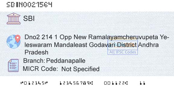 State Bank Of India PeddanapalleBranch 