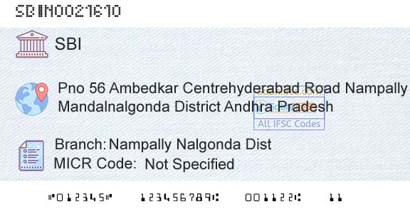 State Bank Of India Nampally Nalgonda DistBranch 