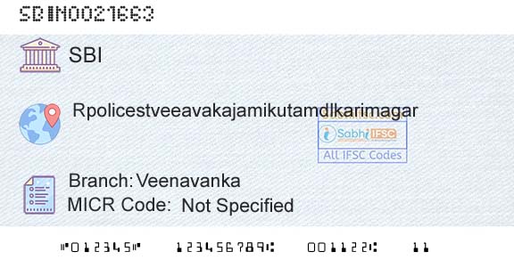 State Bank Of India VeenavankaBranch 