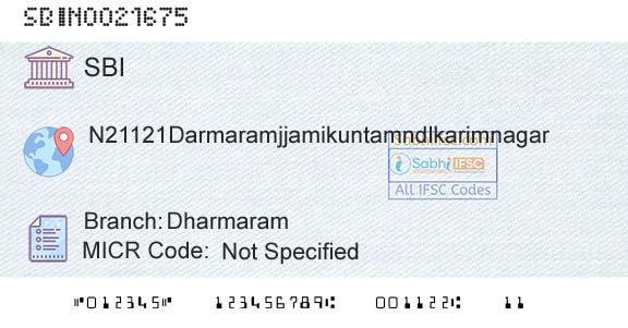 State Bank Of India DharmaramBranch 