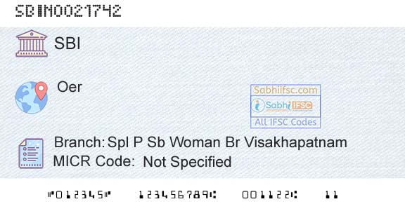 State Bank Of India Spl P Sb Woman Br VisakhapatnamBranch 