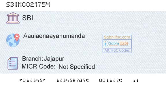 State Bank Of India JajapurBranch 