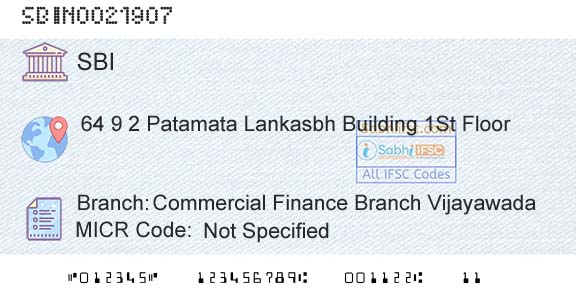 State Bank Of India Commercial Finance Branch VijayawadaBranch 