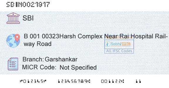 State Bank Of India GarshankarBranch 
