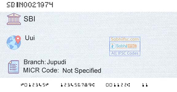 State Bank Of India JupudiBranch 